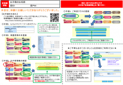 体験時に配る新規入会手続き案内 ページ1